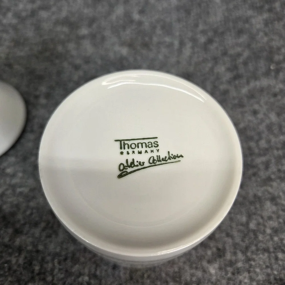 Thomas Atelier Collection Postmodern MEMPHIS Milano Art Porcelain Jar Lid Retro
